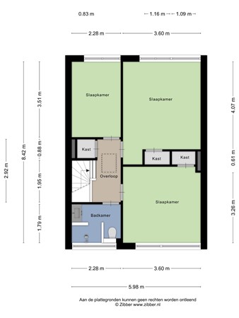 Floorplan - Van Randerodestraat 79, 5282 XJ Boxtel